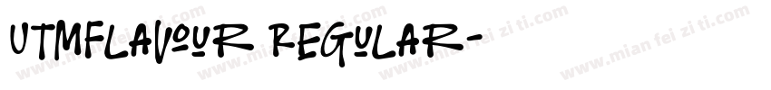 UTMFlavour Regular字体转换